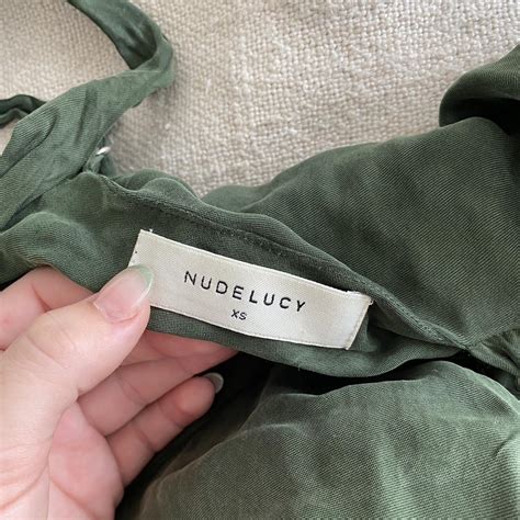 Khaki Nude Lucy Slip Dress Midi And Fits Depop