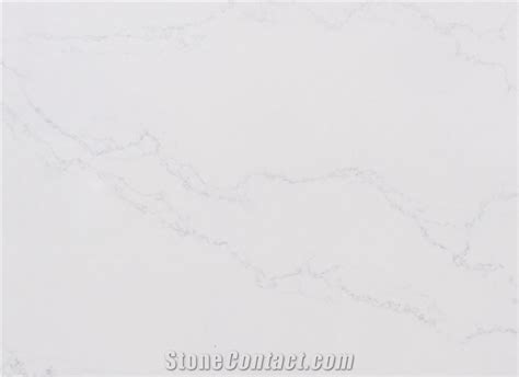 Super White Calacatta Quartz Slabs From Malaysia Stonecontact