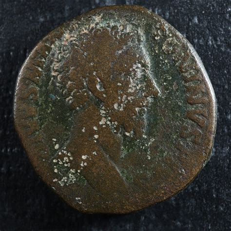 Divus Marcus Aurelius Struck Under Commodus Sestertius 180 Rome RIC 660