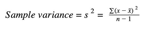 Variance Definition Formula And Step By Step Examples