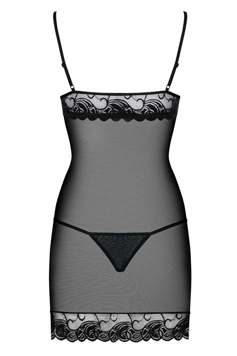 Conjunto De Lingerie Camisa De Noite E Tanga Os Womanizher