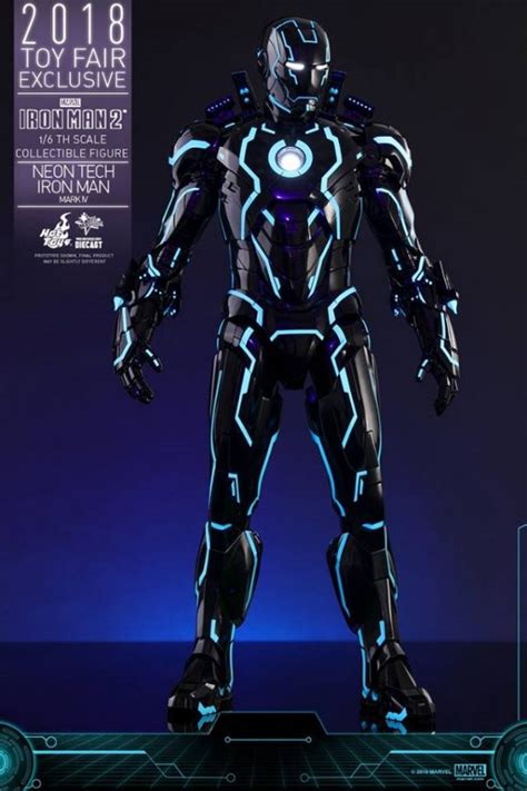 Hot Toys Th Scale Neon Tech Iron Man Mark Iv Iron Man Rio X Teir