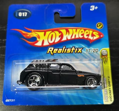 Hot Wheels Cockney Cab Ii London Taxi Black With Chrome Windows 2005