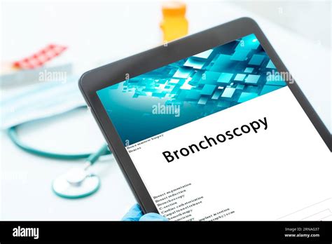 Bronchoscopy Medical Procedures A Procedure That Involves Using An