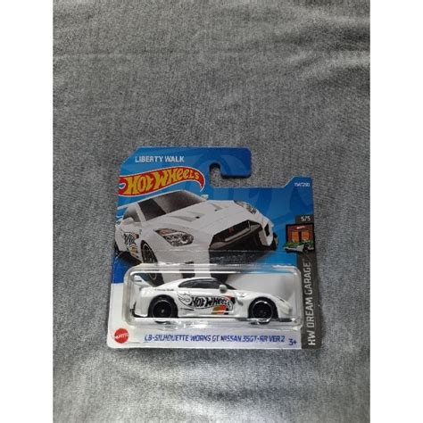 Jual HOT WHEELS LBWK NISSAN GTR PUTIH SHORT CARD Dan LONG CARD Shopee Indonesia