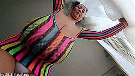 Maja Meets Alice Part Alice Bounces Her Big Tits In A Rainbow Netdress From Below Clip No