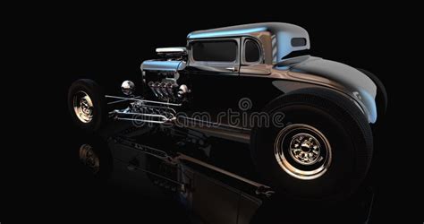 Hot Rod 3D Render Stock Footage Video Of Transportation 255453998