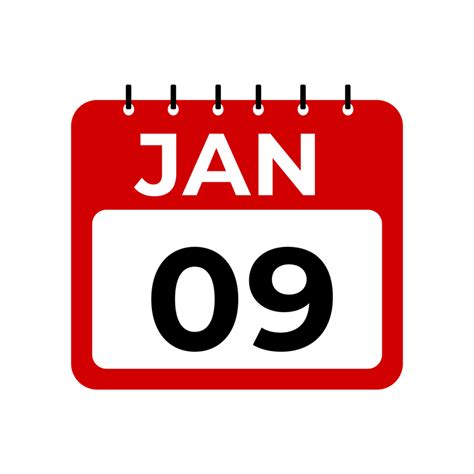 january 9 calendar reminder. 34594735 PNG