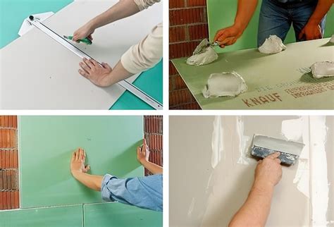 Как приклеить гипсокартон к стене: пошаговая инструкция