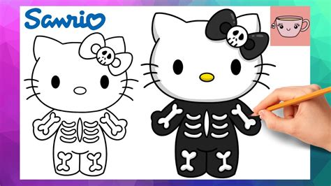 How To Draw Scary Hello Kitty Step By Step Characters How To Draw