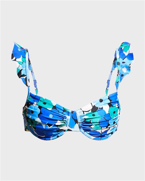 REBECCA VALLANCE Puglia Frill Balconette Bikini Top Neiman Marcus