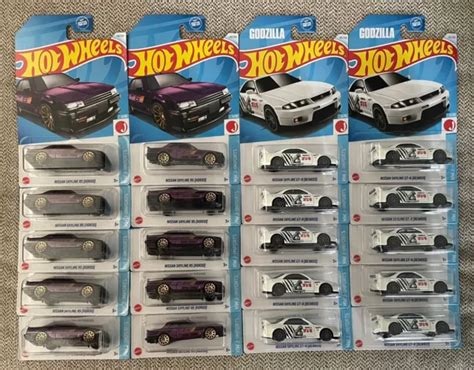2024 HOT WHEELS Nissan Skyline GT R BCNR33 Godzilla Skyline RS KDR30 Lot De 20 EUR 99 55