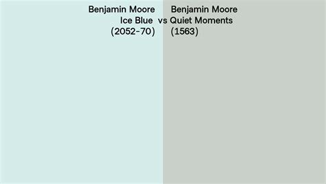 Benjamin Moore Ice Blue Vs Quiet Moments Side By Side Comparison