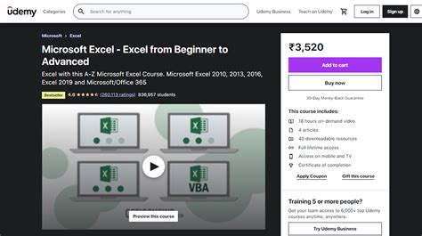 Best Online Excel Training Top Excel Courses Learn Now