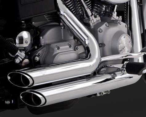 Vance Hines Shortshots Staggered For V Twin Exhaust Chrome Harley