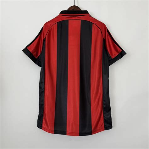 1998-1999 AC MILAN HOME RETRO JERSEY – Grade A Soccer Shop