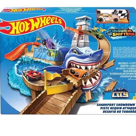 Pista Hot Wheels City Color Shifter Desafio Do Tubar O Shopee Brasil