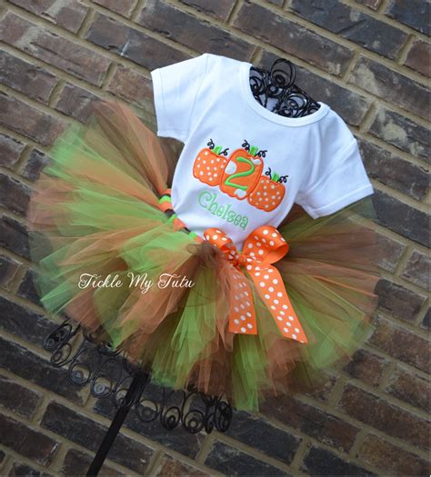 Pumpkin Tutu Outfit-pumpkin Trio Halloween Thanksgiving Fall Birthday