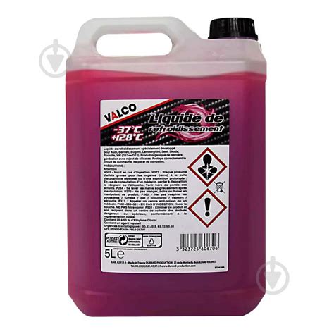 ᐉ Антифриз Valco G13 от -35 до +108 5 л розовый • Купить в Киеве ...