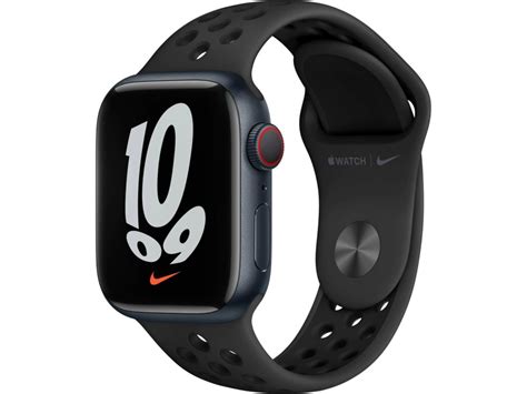 Apple Watch Nike Series 7 GPS + Cellular 45mm Aluminium Mitternacht m ...