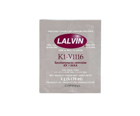 Lalvin K1V-1116 Wine Yeast, 5g
