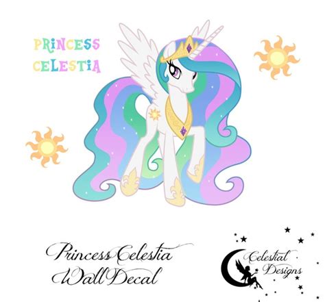 Second Life Marketplace Princess Celestia Mlp Wall Decal Bagged