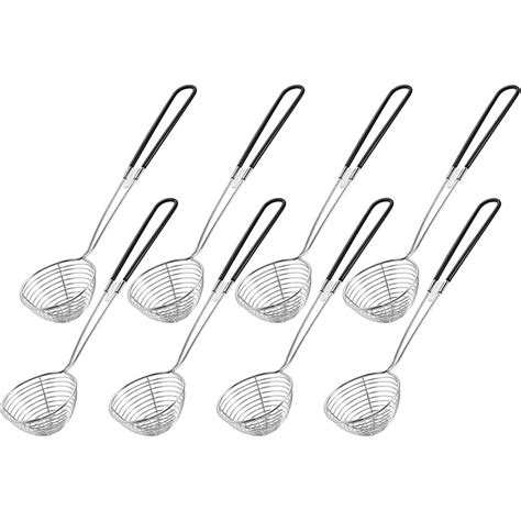 Jual Hot Pot Strainer Scoops Stainless Steel Hot Pot Strainer Spoons Mini Mesh Skimmer Spoon
