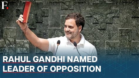 Lok Sabha Congress Mp Rahul Gandhi Appointed Leader Of Opposition His