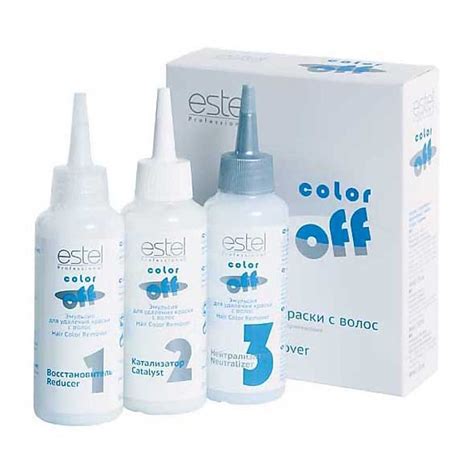 Кислотная смывка для волос Estel Color Off: инструкция, до и после ...