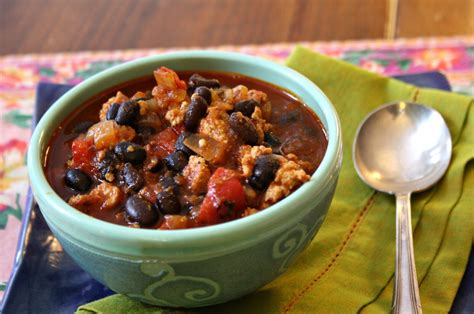 Healthy Black Bean Turkey Chili Recipe Bridget S Green Kitchen