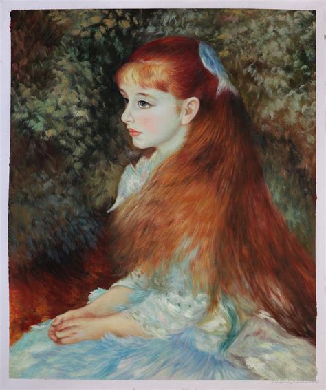 Renoir Girl Brushing Hair Clipart