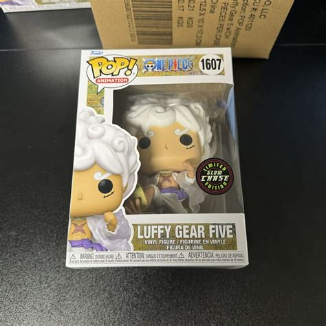 Funko Pop 1607 One Piece Luffy Gear Five GLOW CHASE Great Condition