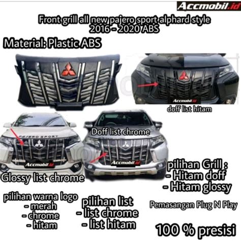 Jual Grill All New Pajero 2016 2017 2018 2019 2020 Gril Tipe Dakar