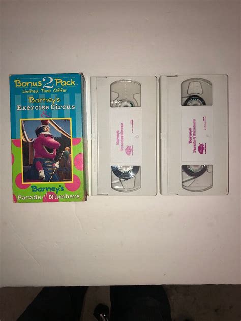 Barneys Exercise Circus Parade Of Numbers Vhs 1996 2 Tape Set Rare Ship N 24h Ebay