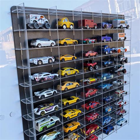 Scale Acrylic Wall Display Case Perfect For Hot Wheels Matchbox Cars Toy Car Storage