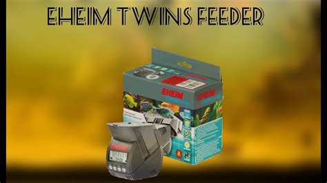 Présentation distributeur nourriture eheim twin feeder YouTube