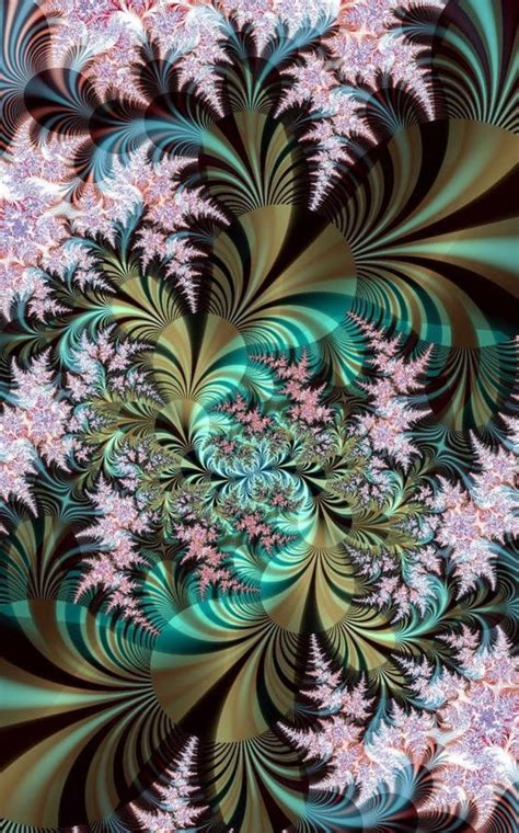 Intricate floral fractal design | Vibrant floral fractals, Intricate