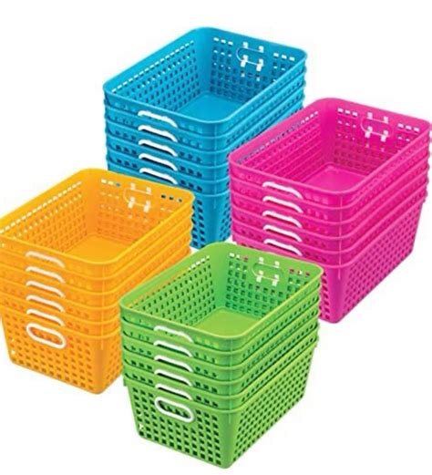 Bright creations classroom storage bins baskets small plastic organizer ...