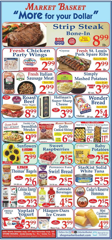 Market Basket Flyer from August 17