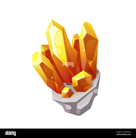 Yellow Jasper Mineral Stone Stock Vector Images Alamy