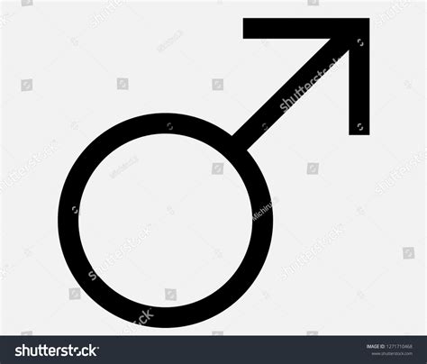Male Sex Icon Gender Male Symbol Stock Vector Royalty Free Shutterstock