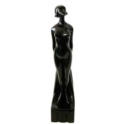 Original Modernist Bronze Nude By Roland Paris TFTM Melrose