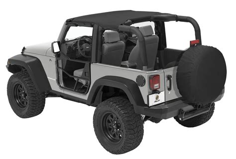 Jeep Jk Header Bikini Top Targa Style Jeep Wrangler Jk Door Black Diamond Each Bestop