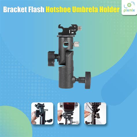 Jual Flash Holder Hot Shoe Bracket Flash Shoe Umbrella Holder Shopee Indonesia