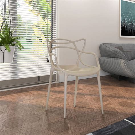 Cadeira Decorativa Sala E Cozinha Feliti Pp Nude Gran Belo Madeiramadeira