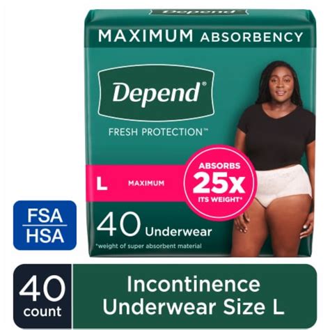 Depend® Fit-Flex Maximum Absorbency Large Incontinence Blush Underwear ...