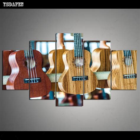 Hd Printed Painting Canvas Printing Musical Instruments Painting Room