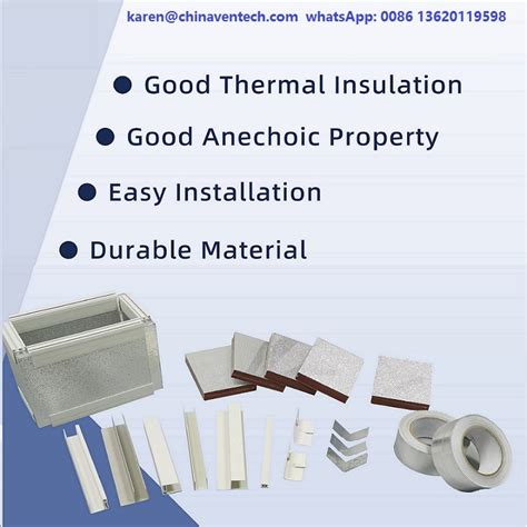 Pre Insulated Air Duct Fittings Air Duct Accessories Pvc Invisible