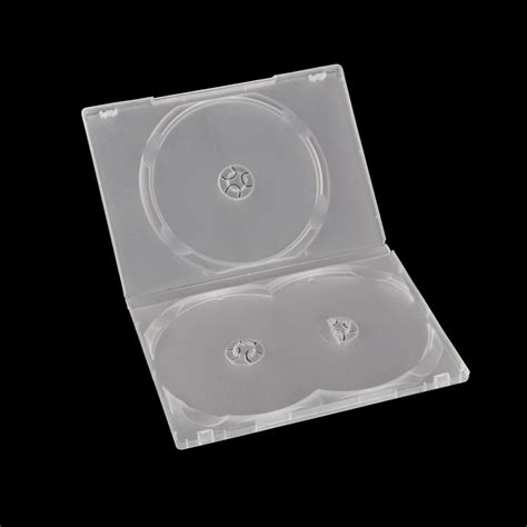 2pcs Dvd Case Storage Organizer Bag Plastic Outer Sleeve Box Cd Dvd
