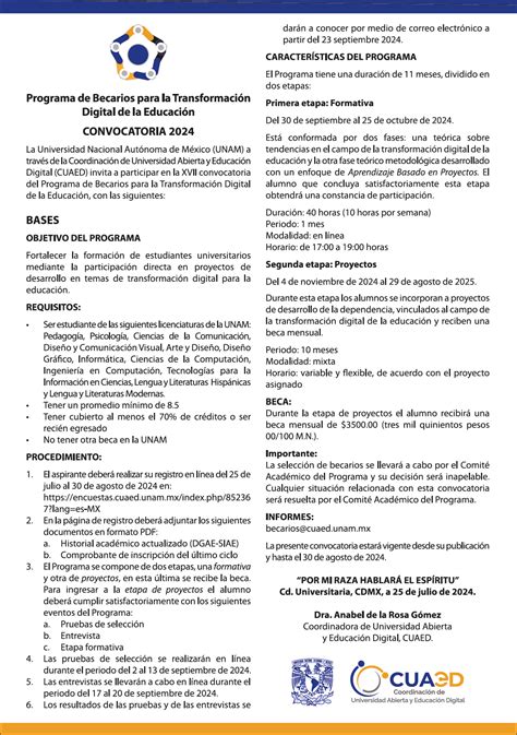 Programa de Becarios para la Transformación Digital de la Educación de